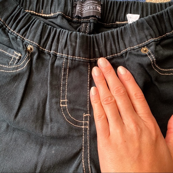 π€ LAURA SCOTT CASUAL BLACK STITCHED SKINNY PANTS! - Picture 7 of 10